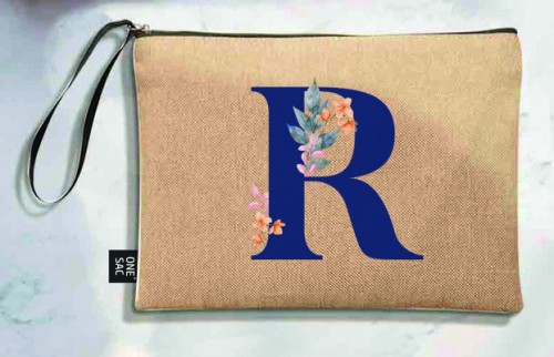 Tote bag lettre r - cadeaux de mariage